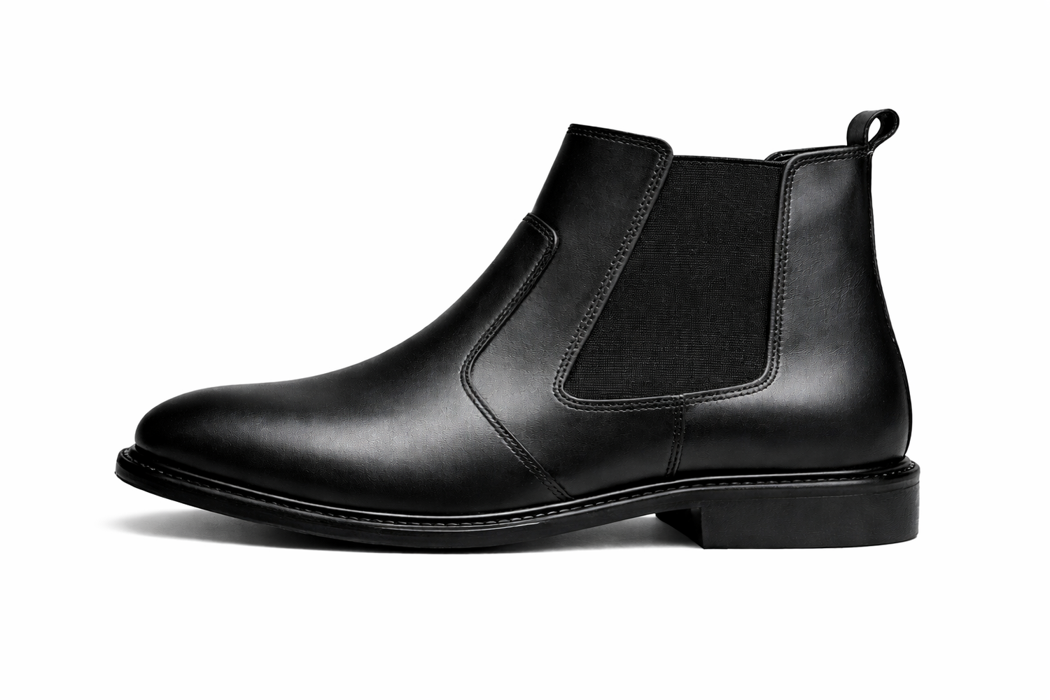 Chelsea Boots - Cuir véritable Noire Simple
